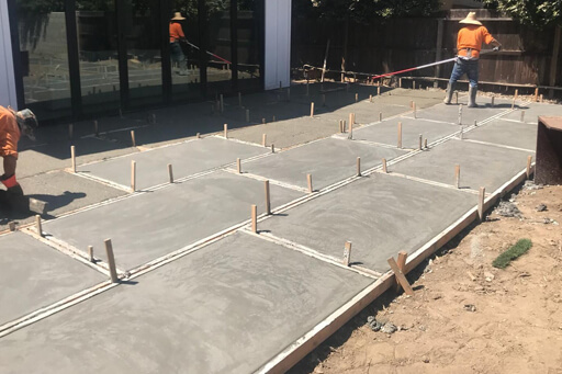 concrete patio