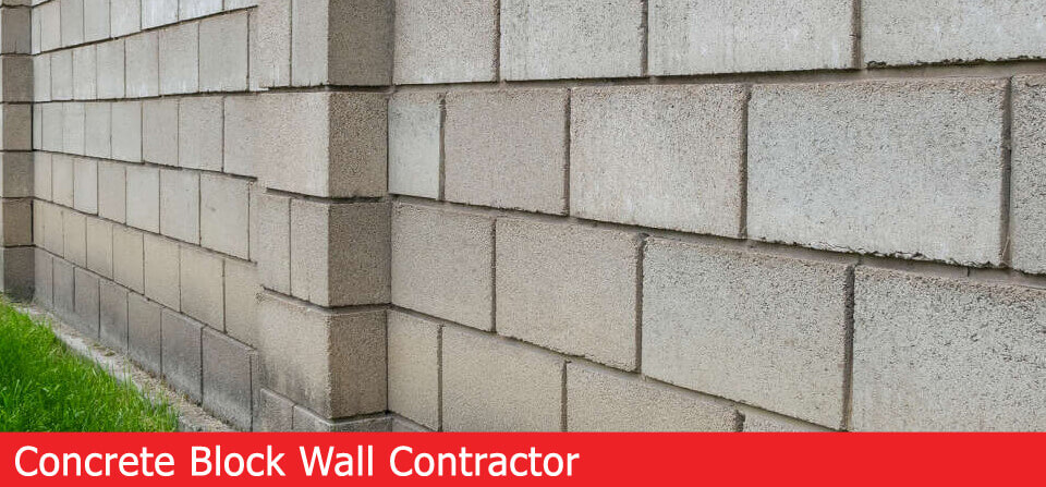 block wall concrete contractor